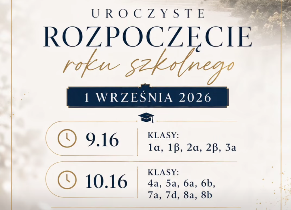 Uroczyste rozpoczęcie roku szkolnego