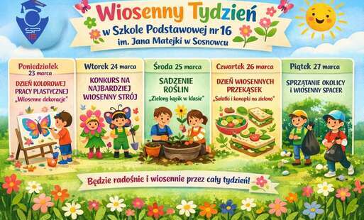 Zdjęcie do Wiosenny Tydzień w naszej szkole