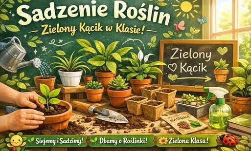 Zdjęcie do Sadzenie roślin &ndash; zielony kącik w klasie!