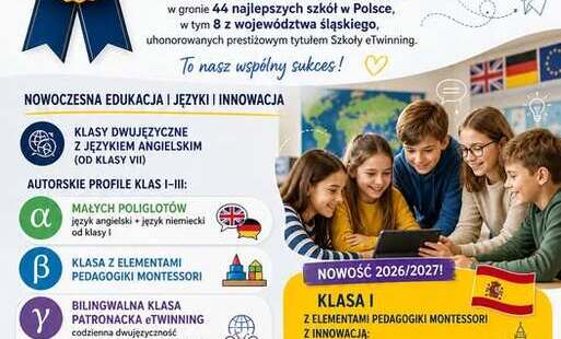 Zdjęcie do Szkoła wyr&oacute;żniona odznaką eTwinning