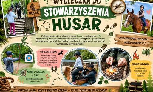 Zdjęcie do Wycieczka klasy 3a do Stowarzyszenia Husar