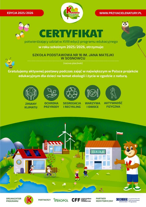 Zdjęcie do Kubusiowi Przyjaciele Natury 2025/2026
