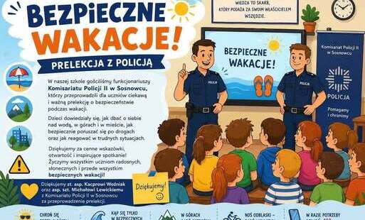 Zdjęcie do Bezpieczne Wakacje &ndash; prelekcja z Policją