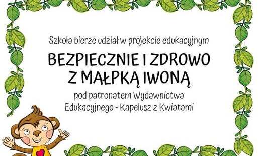 Zdjęcie do Bezpiecznie i zdrowo z małpką Iwoną