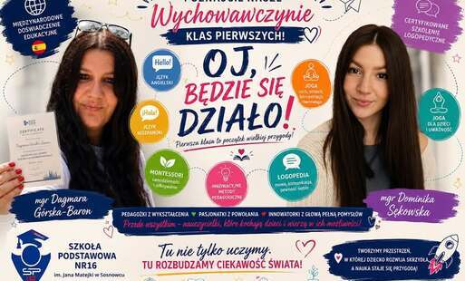 Zdjęcie do PIERWSZA KLASA? OJ, BĘDZIE SIĘ DZIAŁO!