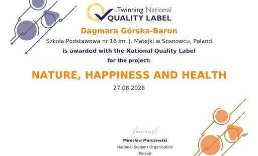 Zdjęcie do Druga Odznaka Jakości eTwinning dla naszej szkoły!