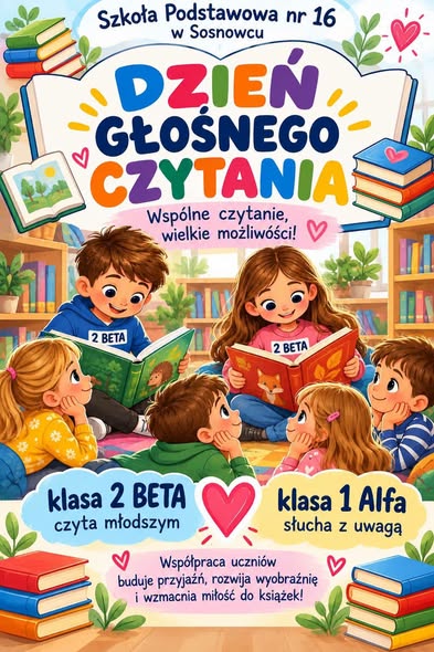 Zdjęcie do Dzień Głośnego Czytania &ndash; razem odkrywamy magię książek! 