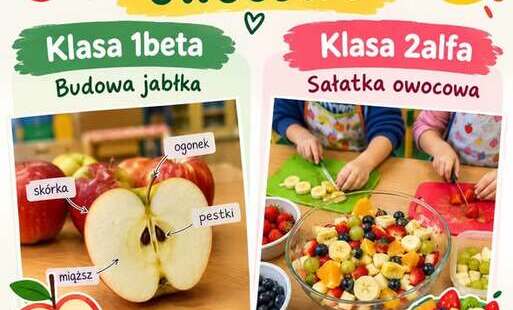 Zdjęcie do Owocowe zajęcia w klasach 1beta i 2alfa!