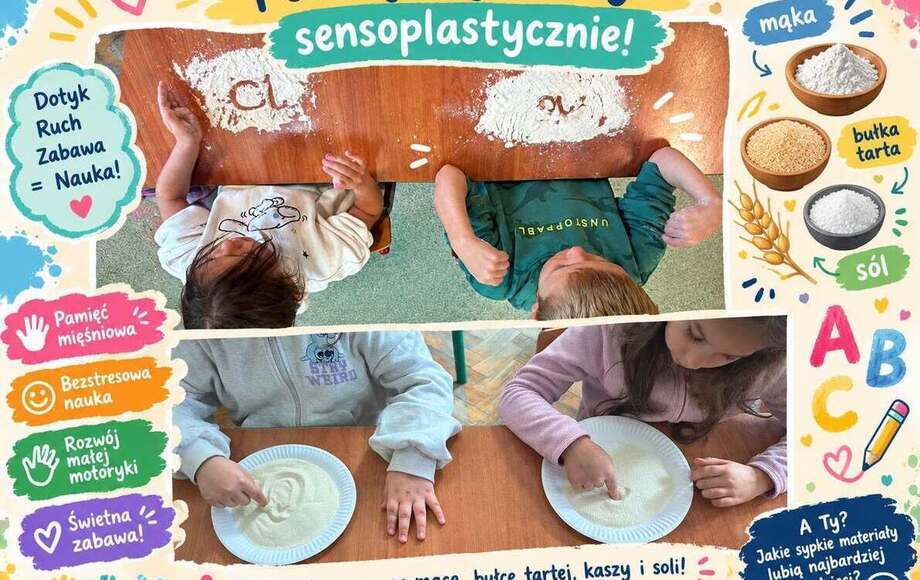 Nauka liter metodą sensoplastyczną w SP 16 w Sosnowcu